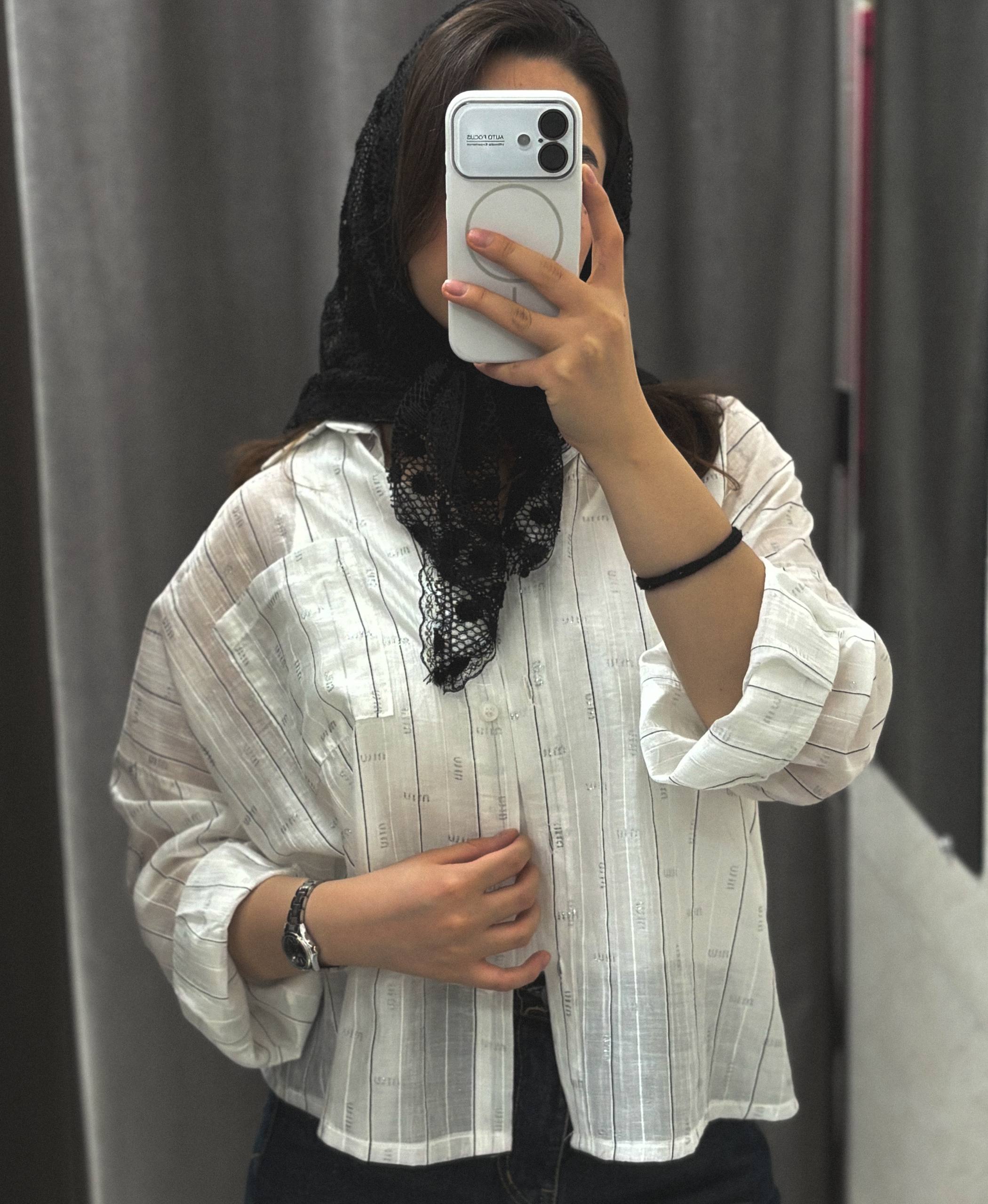شومیز شیشه ای miu miu